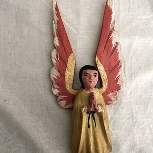 One of a kind wooden angel